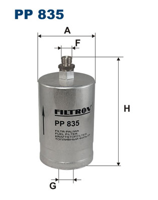 Fuel filter - PP 835 FILTRON