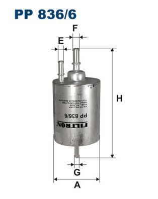 Fuel filter - PP 836/6 FILTRON