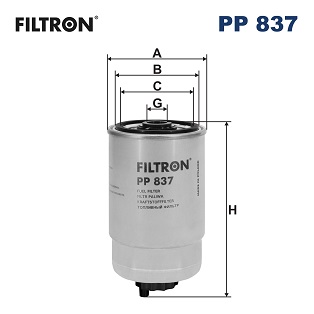 Fuel filter - PP 837 FILTRON