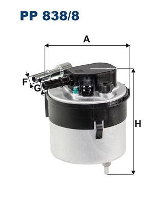 Fuel filter - PP 838/8 FILTRON