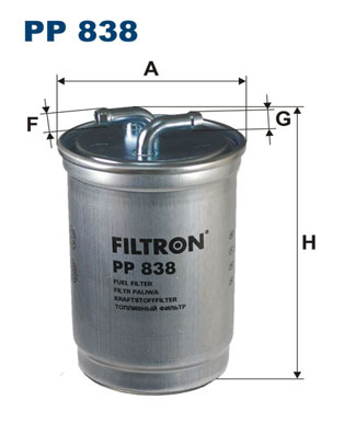 kuro filtras - PP 838 FILTRON