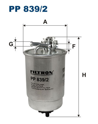 Filtro carburante - PP 839/2 FILTRON