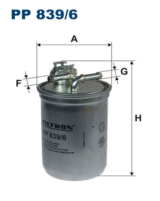 Fuel filter - PP 839/6 FILTRON