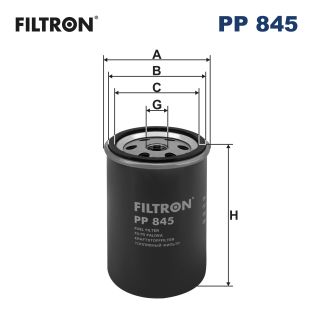 kuro filtras - PP 845 FILTRON