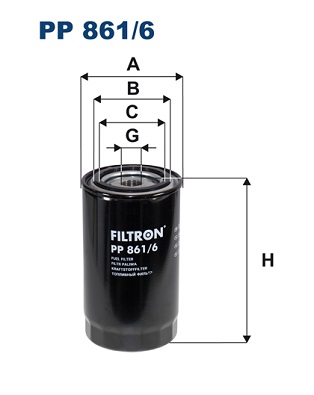 Fuel filter - PP 861/6 FILTRON