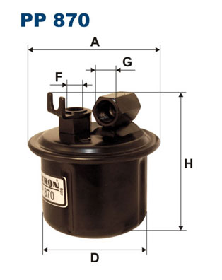 Fuel filter - PP 870 FILTRON