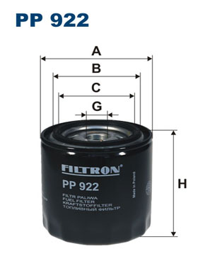 Filtro carburante - PP 922 FILTRON