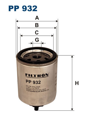 Fuel filter - PP 932 FILTRON