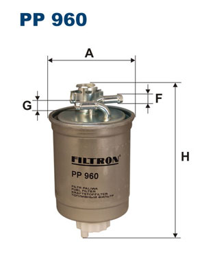 kuro filtras - PP 960 FILTRON