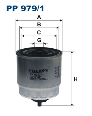 kuro filtras - PP 979/1 FILTRON