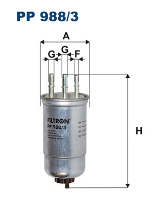 Топливный фильтр - PP 988/3 FILTRON