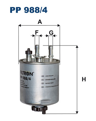 Fuel filter - PP 988/4 FILTRON