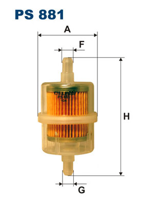 Fuel filter - PS 881 FILTRON
