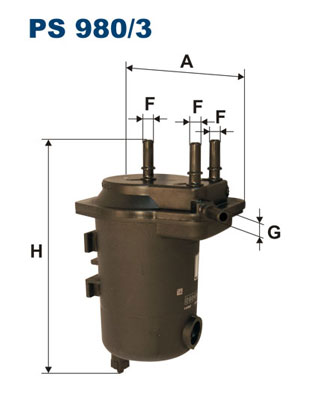Fuel filter - PS 980/3 FILTRON