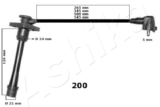 Ignition Cable Kit - 132-02-200 ASHIKA