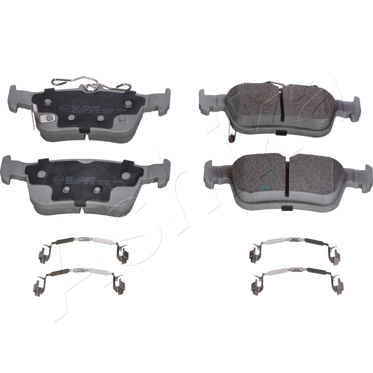 Brake Pad Set, disc brake - 50-00-0021 ASHIKA