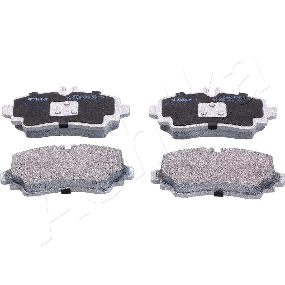 Brake Pad Set, disc brake - 50-00-0026 ASHIKA
