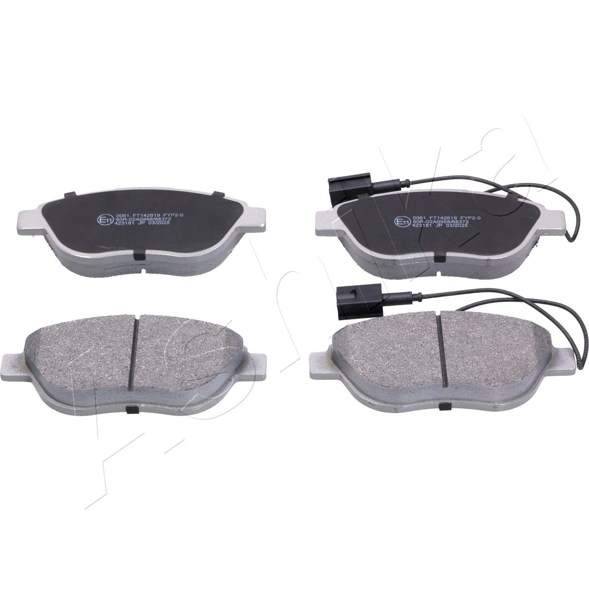 Brake Pad Set, disc brake - 50-00-0061 ASHIKA