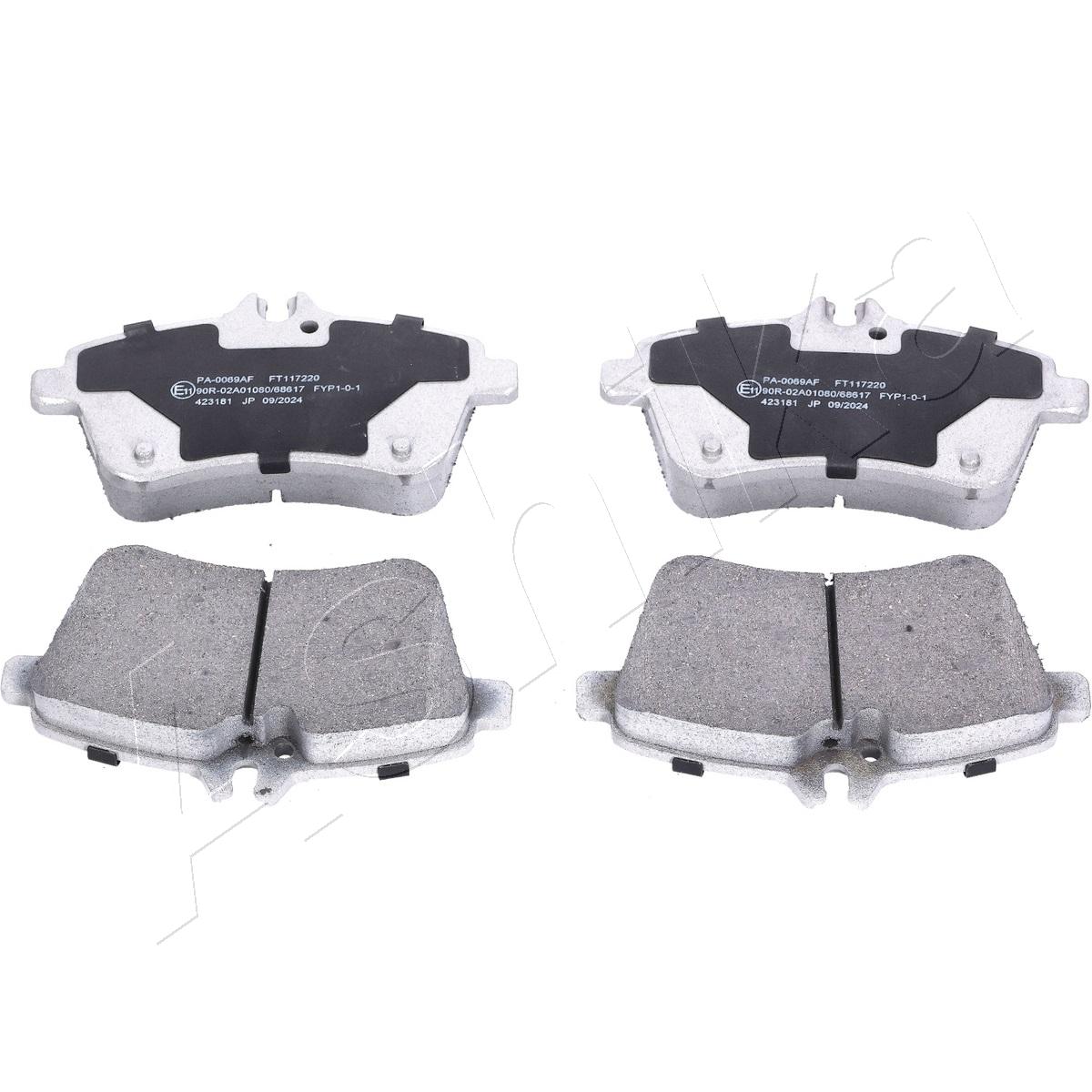 Brake Pad Set, disc brake - 50-00-0069 ASHIKA
