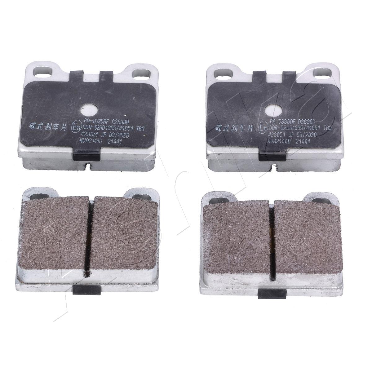 Brake Pad Set, disc brake - 50-00-0330 ASHIKA