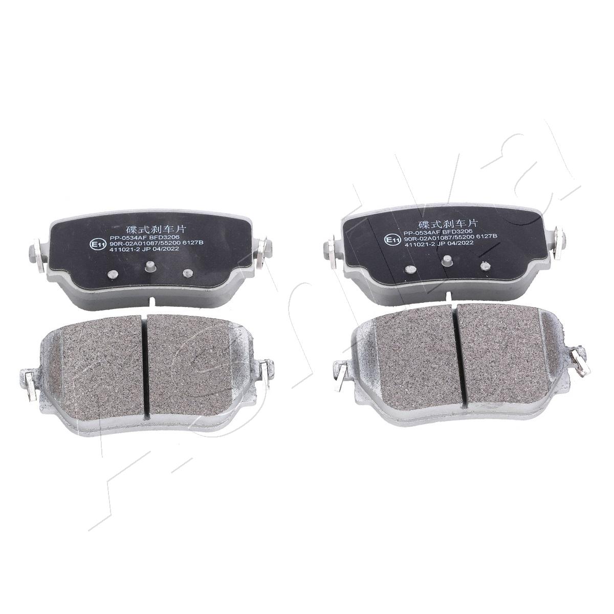 Brake Pad Set, disc brake - 50-00-0534 ASHIKA