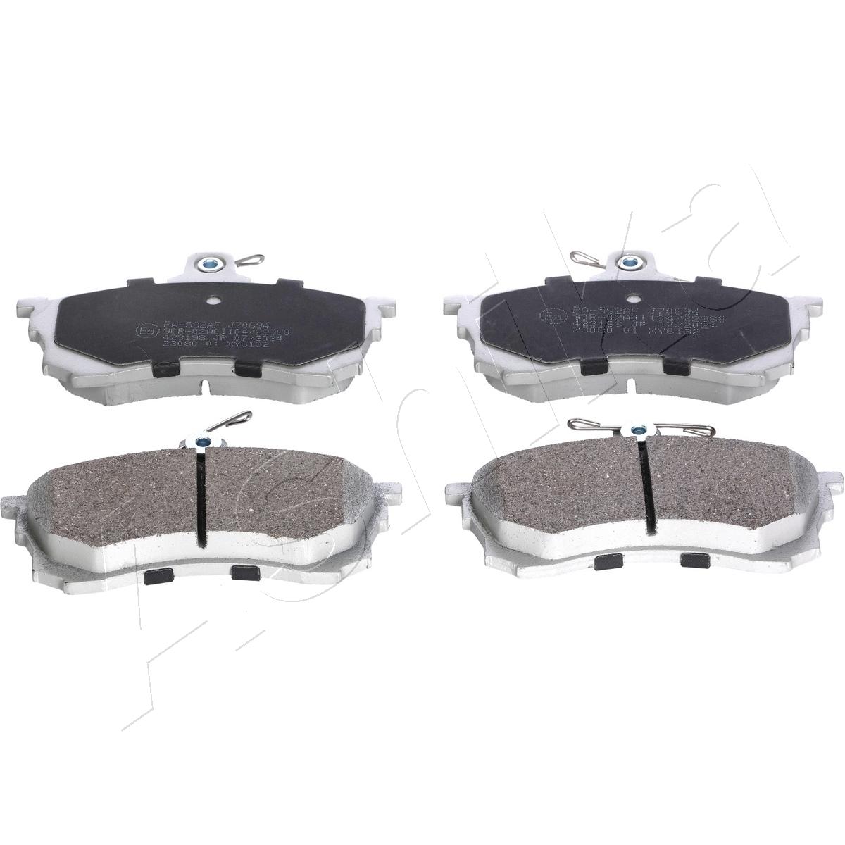 Brake Pad Set, disc brake - 50-05-592 ASHIKA