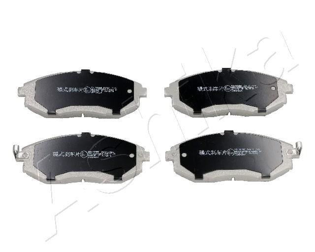 Brake Pad Set, disc brake - 50-0W-W09 ASHIKA