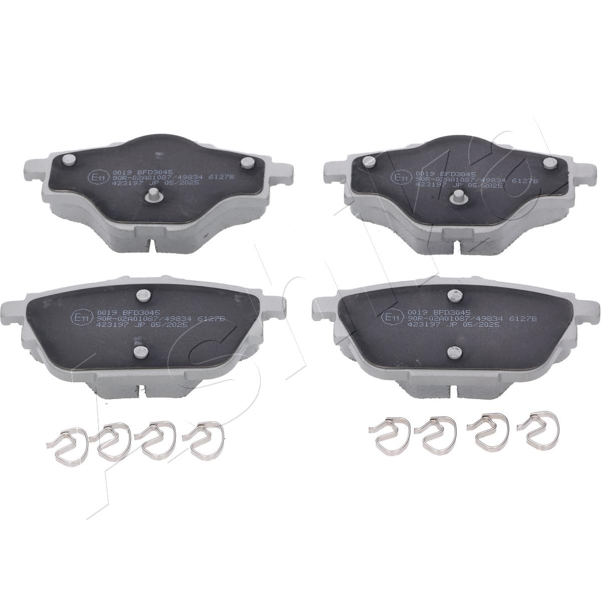 Brake Pad Set, disc brake - 51-00-00019 ASHIKA