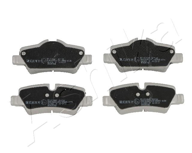 Комплект тормозных колодок, дисковый тормоз - 51-00-0118 ASHIKA