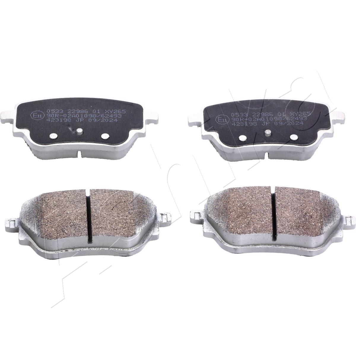 Brake Pad Set, disc brake - 51-00-0533 ASHIKA