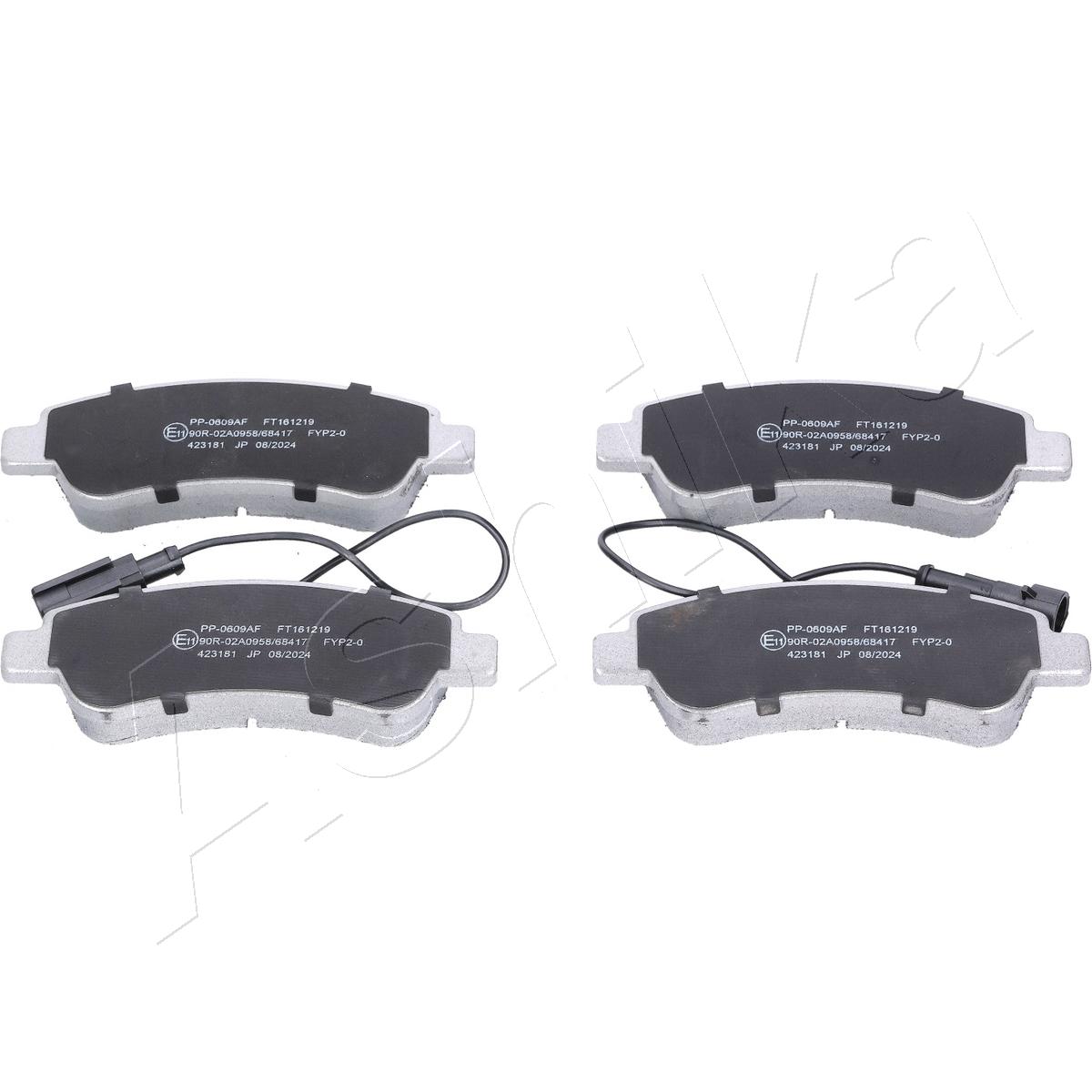 Brake Pad Set, disc brake - 51-00-0609 ASHIKA