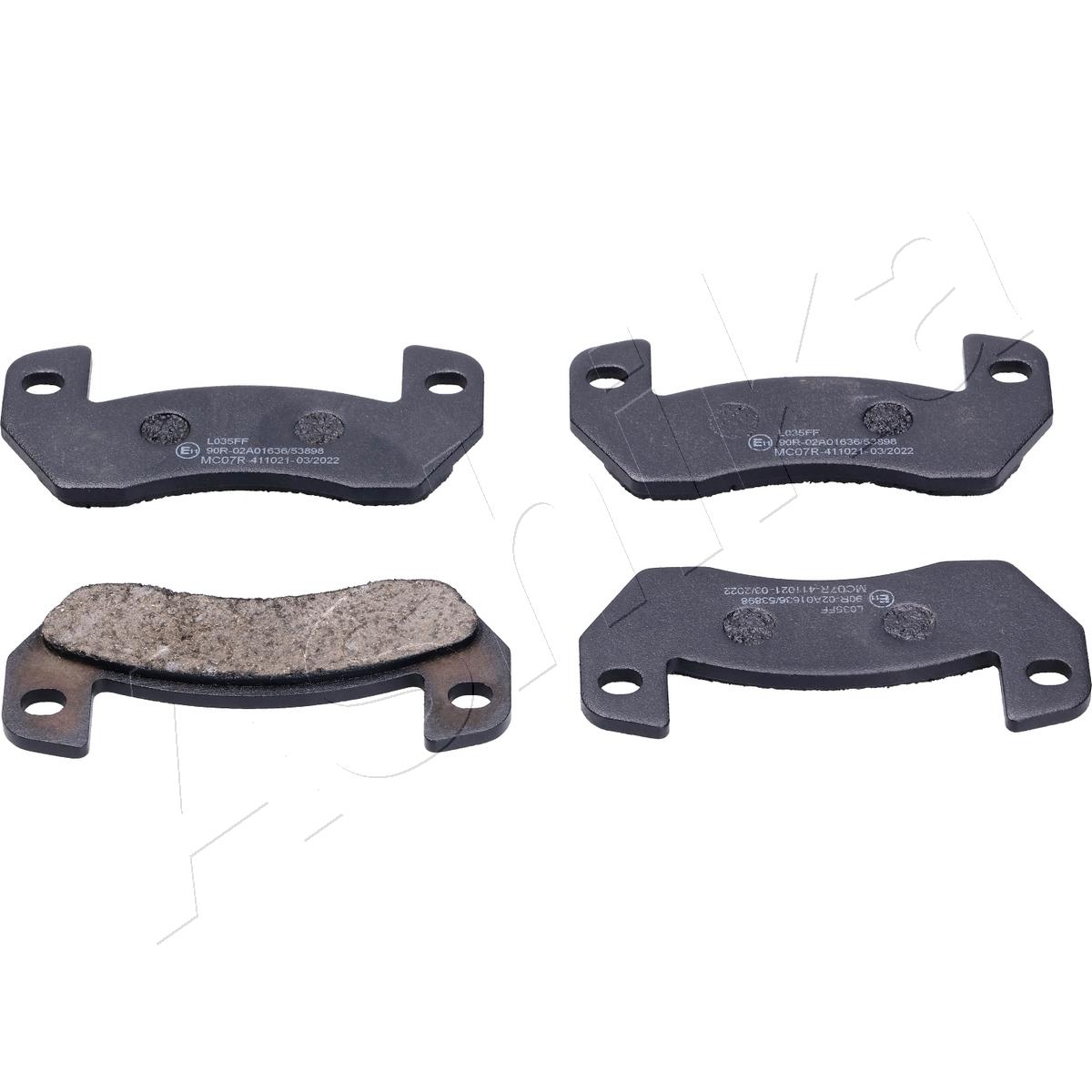 Kit pastiglie freno, Freno a disco - 51-00-MC07 ASHIKA