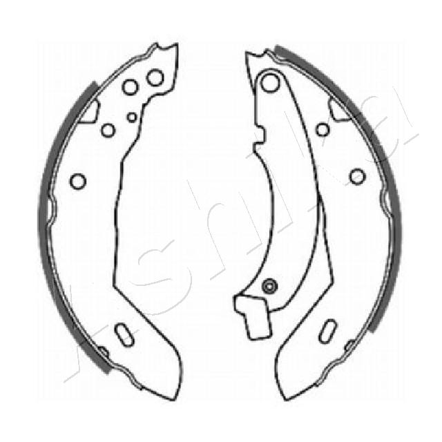Brake Shoe Set - 55-00-0718 ASHIKA