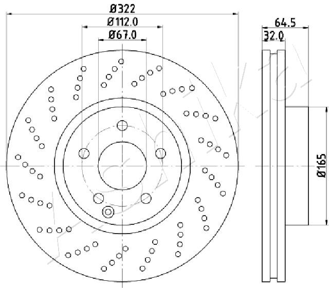 Brake Disc - 60-00-0520 ASHIKA