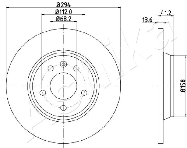 Brake Disc - 61-00-0307 ASHIKA