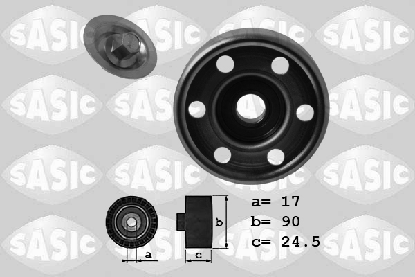 Deflection/Guide Pulley, V-ribbed belt - 1626167 SASIC