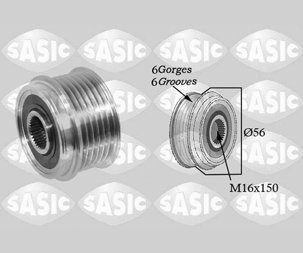 Alternator Freewheel Clutch - 1676020 SASIC