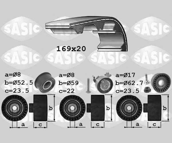 Timing Belt Set - 1756067 SASIC