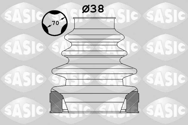 Bellow Set, drive shaft - 1900012 SASIC