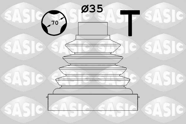 Bellow Set, drive shaft - 1900021 SASIC