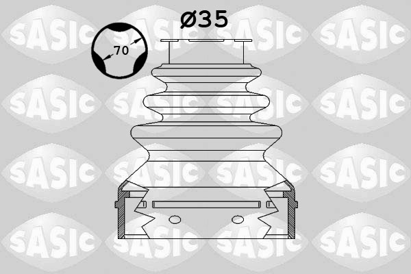 Kit cuffia, Semiasse - 1900025 SASIC