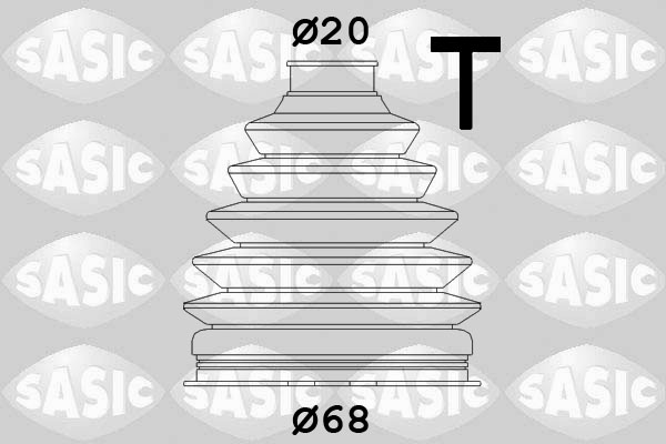 Bellow Set, drive shaft - 1900033 SASIC