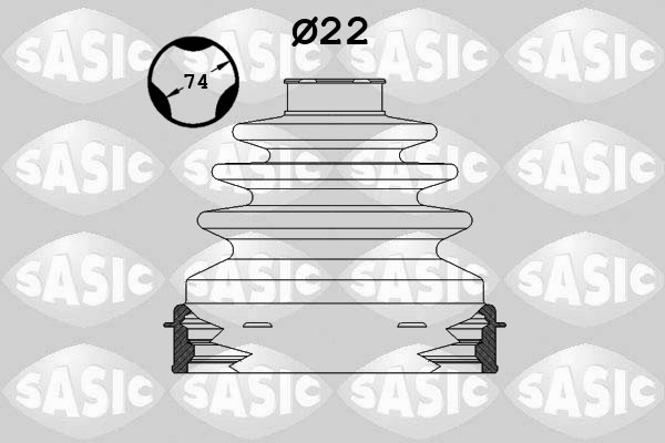 Bellow Set, drive shaft - 1904005 SASIC