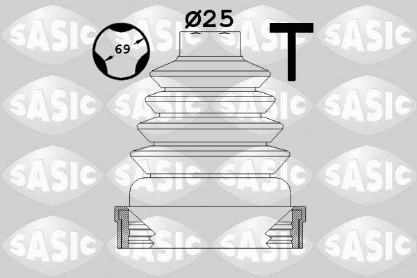 Kit cuffia, Semiasse - 1904023 SASIC