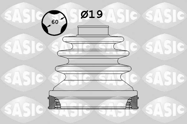 Bellow Set, drive shaft - 1904032 SASIC