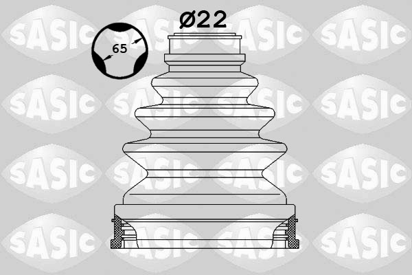 Bellow Set, drive shaft - 1906018 SASIC