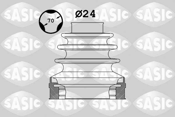 Bellow Set, drive shaft - 1906025 SASIC