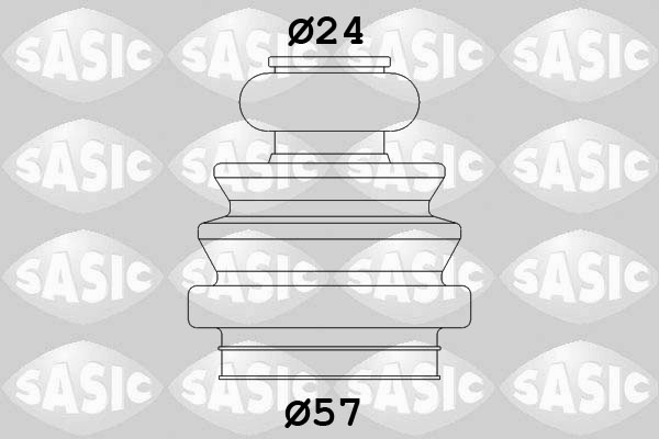 Bellow Set, drive shaft - 1906039 SASIC
