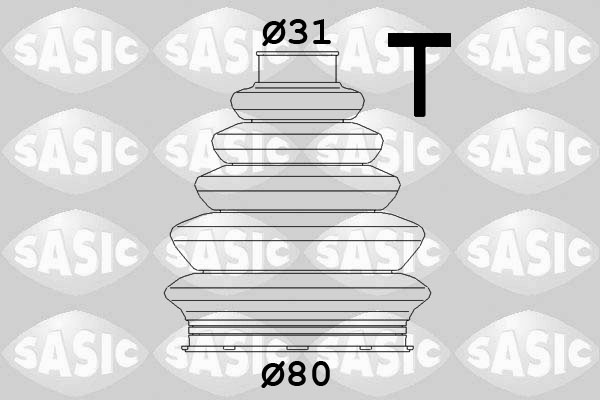 Bellow Set, drive shaft - 1906058 SASIC