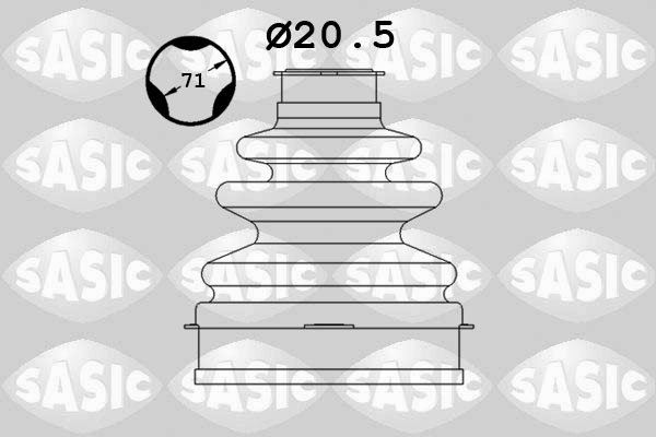 Bellow Set, drive shaft - 1906068 SASIC